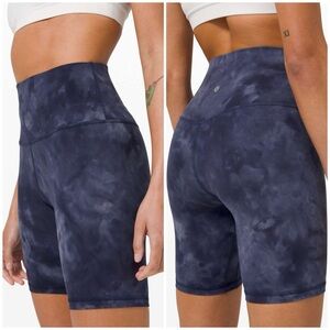 Lululemon Align Short 8" *Diamond Dye Diamond Dye Asphalt Grey True Navy